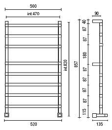 Margaroli Полотенцесушитель Panorama 764-8 хром – фотография-2