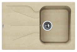 Florentina Мойка гранитная Гаттинара 780 с крылом бежевый – фотография-1