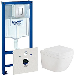 Grohe Комплект: инсталляция Rapid SL 4 в 1 + унитаз Euro Ceramic – фотография-1