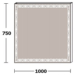 De Aqua Зеркало Тренд 10075 TRN 405 100 – фотография-3