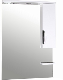 ASB-Mebel Зеркальный шкаф Мессина 70 белый – фотография-1