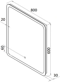Parly Мебель для ванной Gucci 80 подвесная белая – фотография-13
