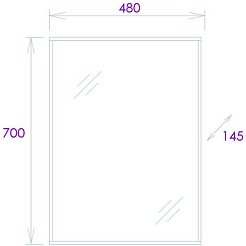 Onika Зеркальный шкаф Тимбер 48 дуб сонома – фотография-7