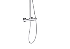 Aquatek Душевая стойка Европа AQ2343CR с термостатом, хром – фотография-3