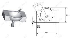 Cersanit Раковина Nano 50 R – фотография-7