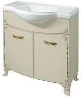 Какса-а Тумба для умывальника Классик-Д 80 бежевый/золото