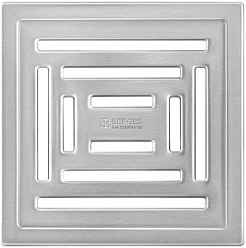 BERGES Wasserhaus Душевой трап Platz Uno 150 090170 хром матовый – фотография-2