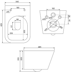 Iddis Унитаз Bild BILRDSEi25 подвесной безободковый – фотография-10