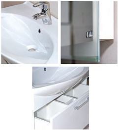 Misty Тумба с раковиной Веста 85 – фотография-3