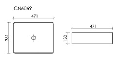 Ceramicanova Мебельная раковина Element 36 CN6069MB чёрный матовый – фотография-6