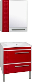 Runo Мебель для ванной Мира 75 красная – фотография-1