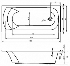 Riho Акриловая ванна Miami 180 – фотография-3