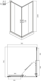 Ambassador  Душевой уголок Kingston 80x80 14011119 – фотография-8