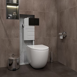 Teymi Кнопка смыва Aina T70013BM чёрный матовый – фотография-3