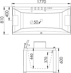 Gemy Акриловая ванна G9076 B 177x81 – фотография-4