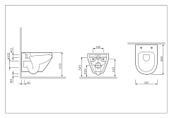 Am.Pm Комплект: инсталляция Duofix Delta 3 в 1 + унитаз Spirit FlashCle с микролифтом – фотография-8