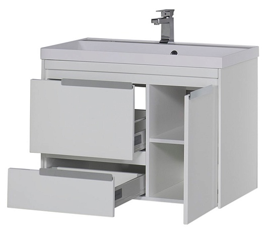 Aquanet Тумба с раковиной "Тиволи 90" белая – фотография-6