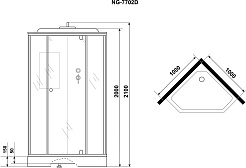 Niagara Душевая кабина Luxe NG-7702DM – фотография-5