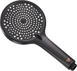 Milacio Душевая лейка MCU.005.MB черная матовая – фотография-1