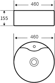 Esbano Раковина накладная Beryl 46 белая – фотография-2
