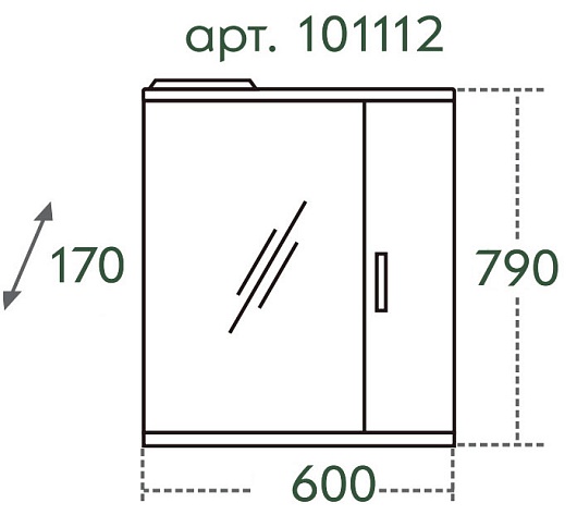 СанТа Мебель для ванной Грация Прима 60 – фотография-4