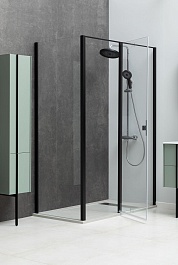 Allen Brau Душевой уголок Priority 140x80 3.31012.BBA/3.31015.BBA чёрный браш – фотография-10