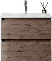 Teymi Тумба с раковиной Laina 60 подвесная дуб темный
