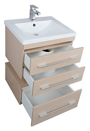 Aquanet Тумба с раковиной Нота 58 светлый дуб (171485) – фотография-7