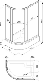 Triton  Душевой уголок Коралл В 120x80 R – фотография-4