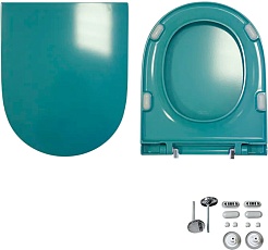 Sanita Luxe Унитаз-компакт Best Color Sea с микролифтом – фотография-9