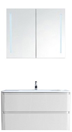 BelBagno Мебель для ванной ENERGIA 800 Bianco Lucido, подсветка – фотография-1