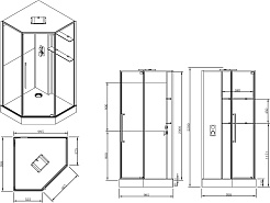 Black&White Душевая кабина Galaxy G8895 – фотография-9