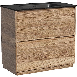 Sancos Тумба с раковиной Libra Floor 90 дуб чарльстон раковина Element 91 CN7002MB – фотография-1