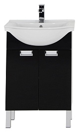 Aquanet Мебель для ванной "Адель 60" черная – фотография-7