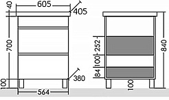 СанТа Тумба под раковину Марс 60 белая – фотография-4