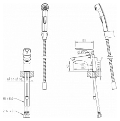 Promo Смеситель для раковины Drop-D F148162C-1 – фотография-3