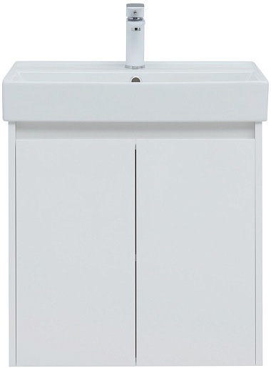Aquanet Мебель для ванной Nova Lite 60 2 дверцы подвесная белая глянцевая – картинка-5