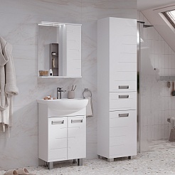 Volna Шкаф пенал Joli 40 белый – фотография-7