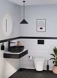 Vitra Смеситель для раковины чаши Root Square A4273336EXP черный матовый – фотография-4