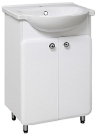 Runo Мебель для ванной Капри 55 белая – фотография-2