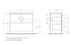 BelBagno Мебель для ванной Albano 90 напольная Rovere Rustico – фотография-15