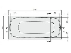 Marmo Bagno Ванна из литьевого мрамора Элза 170х75 – фотография-2