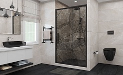 DTO Душевая дверь в нишу FB 160-180 Black – фотография-9