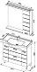 Aquanet Мебель для ванной  "Сити 90" белая  (173432) – фотография-8