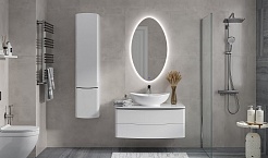 Velvex Тумба под раковину Luna 100 подвесная белая – фотография-9