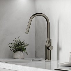 Sancos Смеситель для кухни Grand SC4002GG вороненая сталь – фотография-2