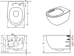 Aquanet Унитаз подвесной Zvezda-1 303977 – фотография-4