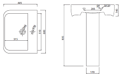 BelBagno Раковина c пьедесталом "ARDENTE" – фотография-2