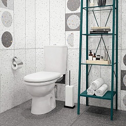 Керамин Унитаз-компакт Ареццо однорежимный с сиденьем полипропилен – фотография-6