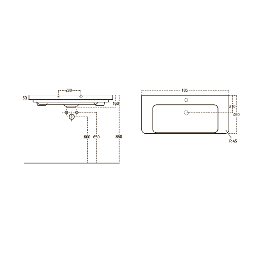 Owl 1975 Тумба с раковиной Skansen 105, 1 ящик – фотография-6